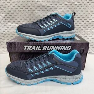 Fila Evergrand Trail Women’s Blue Athletic Hiking Shoes US size 7 - never worn